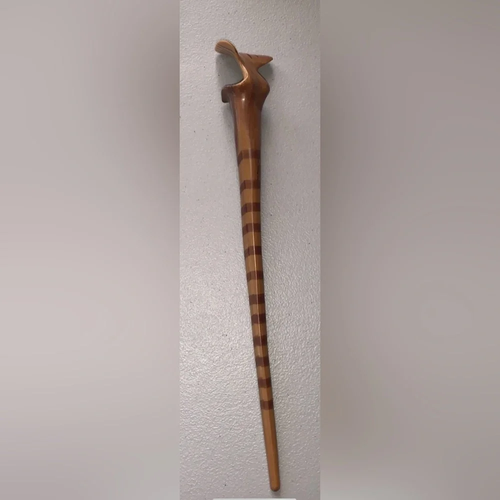 Harry Potter Mystery Wand Brown Tan 11.75” x 1.87” Patronus Series Books No Box